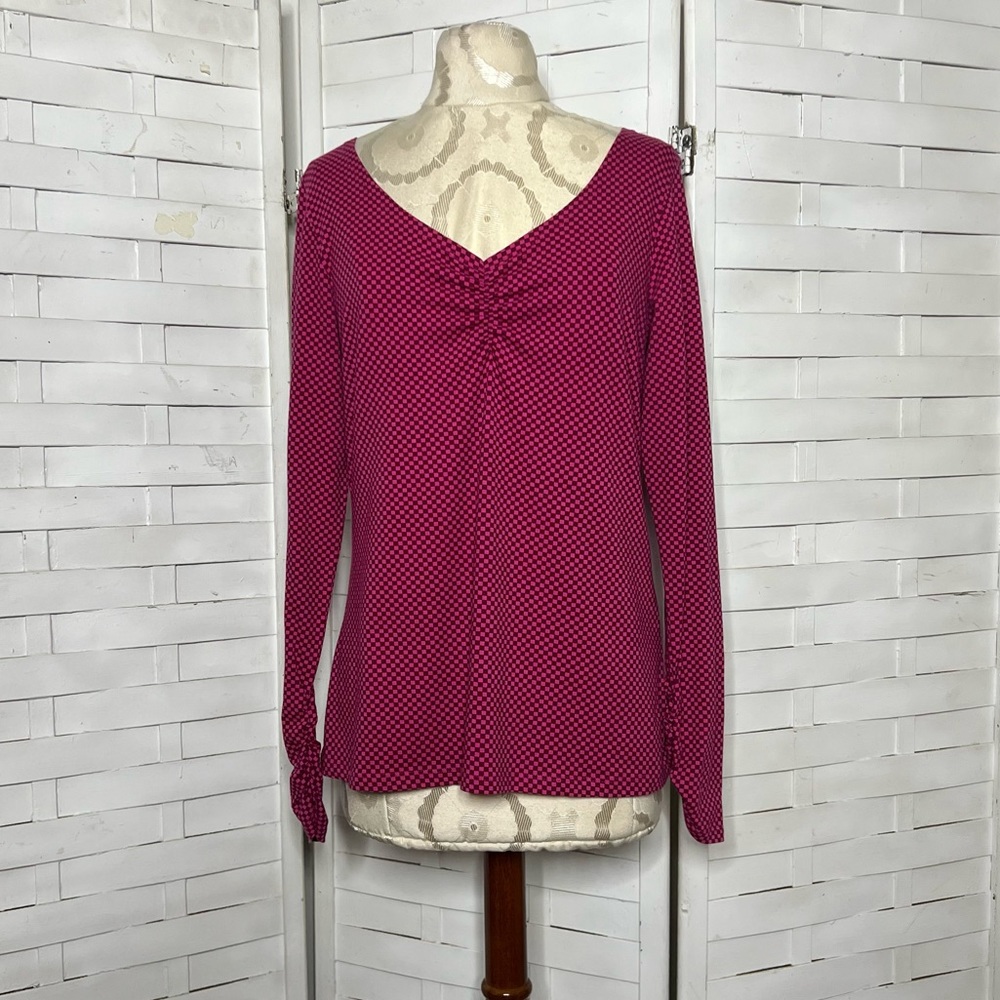 Gudrun Sjoden Pink Checkered Top